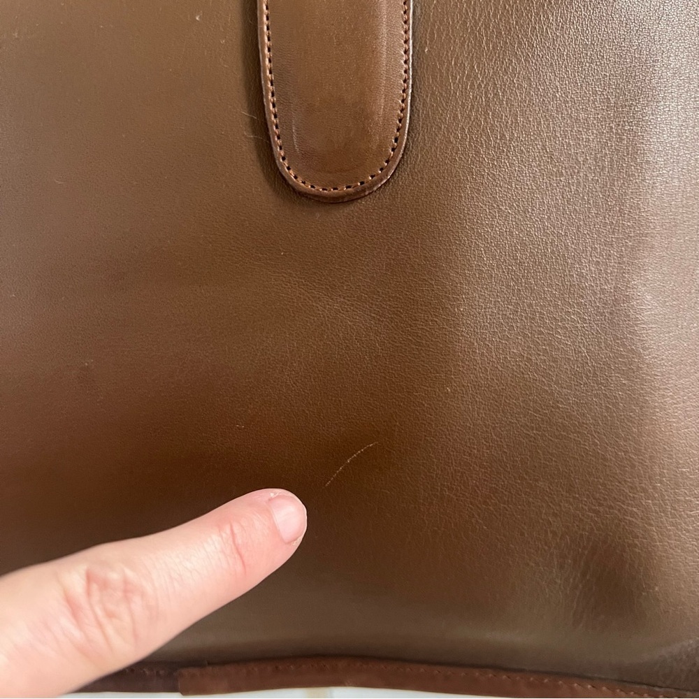 Coach Vintage Slim Satchel Leather Handbag Bonnie Cashin 1970s 1980s Made in NYC - Picture 4 of 16
